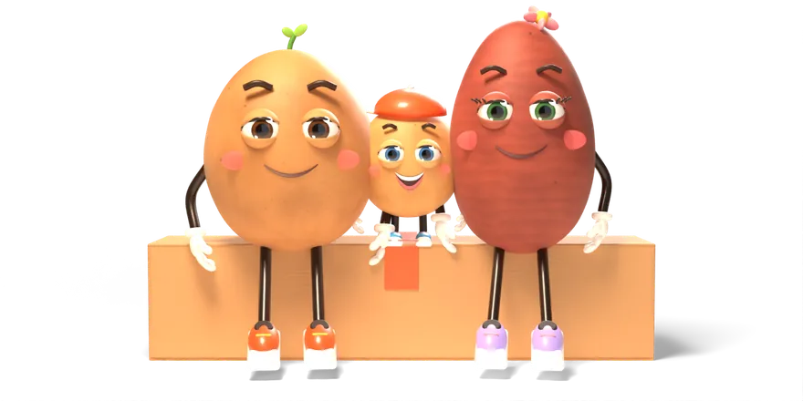 Tater, Patty y Chip